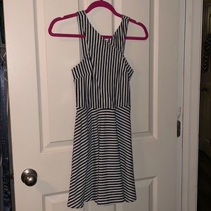 Hollister black and white stripe dress